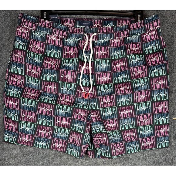 Tommy Hilfiger Other - Tommy Hilfiger Men's Short Maillot Swim Trunks Miami Vice Tropical Colorful 2XL